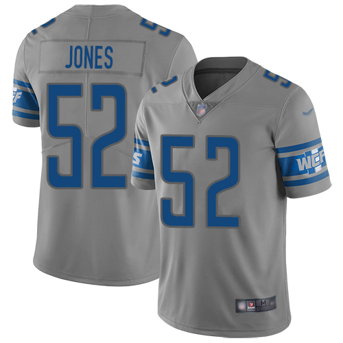 Detroit Lions Limited Gray Men Christian Jones Jersey NFL Football #52 Inverted Legend->youth nfl jersey->Youth Jersey